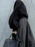 sheer volume sleeve blouse